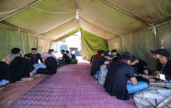 فرع الهندية يقدم خدماته القرآنية لألاف الزائرين القاصدين كربلاء