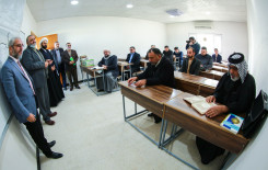 رئيس المجمع العلمي للقرآن الكريم ومدير معهد القرآن الكريم يتفقدان مشروع الحقيبة القرآنية في بابل