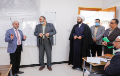 رئيس المجمع العلمي للقرآن الكريم ومدير معهد القرآن الكريم يتفقدان مشروع الحقيبة القرآنية في بابل