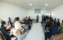 رئيس المجمع العلمي للقرآن الكريم ومدير معهد القرآن الكريم يتفقدان مشروع الحقيبة القرآنية في بابل