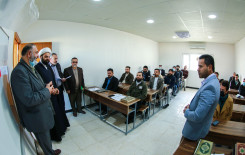 رئيس المجمع العلمي للقرآن الكريم ومدير معهد القرآن الكريم يتفقدان مشروع الحقيبة القرآنية في بابل