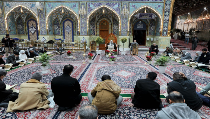 الصحن العباسي المطهر يشهد مشاركة المؤمنين في الجلسة التعليمية الخاصّة بالزائرين