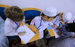 المَجمَع العلميّ يشرك طلبة الدورات الصيفية في فقرة تعلم الرسم