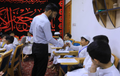 المَجمَع العلميّ يشرك طلبة الدورات الصيفية في فقرة تعلم الرسم