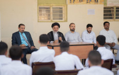 المَجمَع العلميّ يباشر بمحاضراته القرآنية في مدارس قضاء الهندية شرقي كربلاء