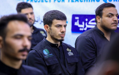 المحطات التعليمية في طريق النجف – كربلاء تشهد إقامة محاضرة توعوية للزائرين