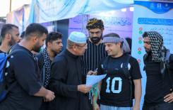 المَجمَع العلميّ يباشر تعليم زائري الأربعين في محور كربلاء ـ بابل