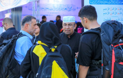 المَجمَع العلميّ يباشر تعليم زائري الأربعين في محور كربلاء ـ بابل