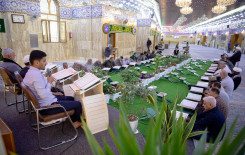 المجمع العلمي وقسم مقام الإمام المهدي (عجّل الله فرجه) يقيمان ختمة قرآنية رمضانية تعليمية للزائرين