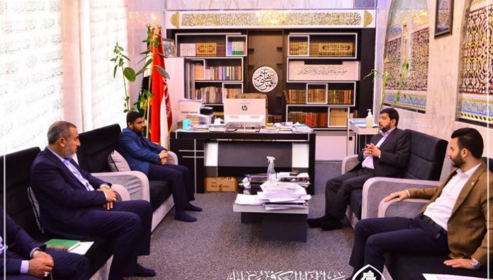 وفدٌ من معهد القرآن الكريم فرع بابل يزور قسم الاعلام في العتبة العباسية المقدسة