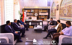 وفدٌ من معهد القرآن الكريم فرع بابل يزور قسم الاعلام في العتبة العباسية المقدسة
