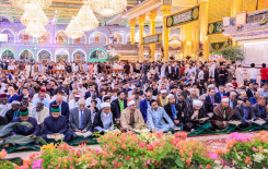 أمسية قرآنية ضمن فعاليات مهرجان ربيع الشهادة العالمي الخامس عشر وسط الصحن العباسي المطهر