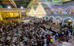 أمسية قرآنية ضمن فعاليات مهرجان ربيع الشهادة العالمي الخامس عشر وسط الصحن العباسي المطهر