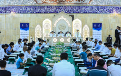 ختام فعاليات الختمة المرتلة حفظًا في مقام الإمام المنتظر (عج)