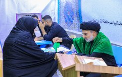 المحطات القرآنية في محور كربلاء - النجف تشهد إقبالاً كبيراً من قبل الزائرين