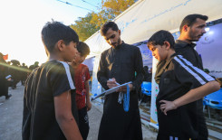 المحطات القرآنية في محور كربلاء - النجف تشهد إقبالاً كبيراً من قبل الزائرين