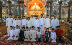 أساتذة الحفظ في قضاء الشامية ينظّمون زيارة دينية لطلبتهم ويطّلعون على مهارات الحفظ لدى طلبة كربلاء