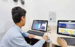 المجمع العلمي يقدّم دروساً في الحاسوب لطلبة مشروع الدورات الصيفية