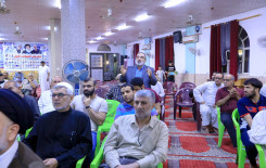 صاحب (تفسير المعين) محاضرًا للندوة القرآنية التي أقامها فرع المعهد في بغداد