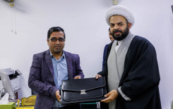 مدير معهد القرآن الكريم يُكرم عددًا من أساتذة مشروع حفظ الكتاب العزيز في كربلاء المقدسة