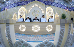 حناجر طلاب المعهد تصدح بآيات الله حفظًا في مقام الإمام المهدي (عج)