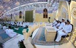 حناجر طلاب المعهد تصدح بآيات الله حفظًا في مقام الإمام المهدي (عج)