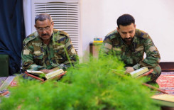 فرقة العباس القتالية ومعهد القرآن الكريم يُقيمان ختمة رمضانية مرتلة في كربلاء