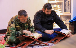 فرقة العباس القتالية ومعهد القرآن الكريم يُقيمان ختمة رمضانية مرتلة في كربلاء