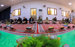 فرقة العباس القتالية ومعهد القرآن الكريم يُقيمان ختمة رمضانية مرتلة في كربلاء