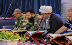 فرقة العباس القتالية ومعهد القرآن الكريم يُقيمان ختمة رمضانية مرتلة في كربلاء