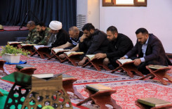 فرقة العباس القتالية ومعهد القرآن الكريم يُقيمان ختمة رمضانية مرتلة في كربلاء