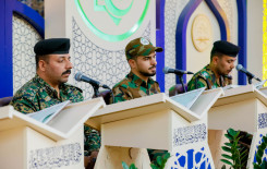 منتسبو القوات الأمنية تصدح أصواتهم في الختمة القرآنية الرمضانية المرتلة