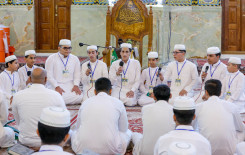 تلاوات فردية وجماعية صدحت بها أصوات طلبة أمير القراء في الصحن العباسي المطهر