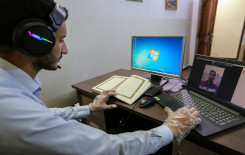 وحدة التحفيظ تواصل دروسها الكترونياً بمشاركة (80) حافظاً