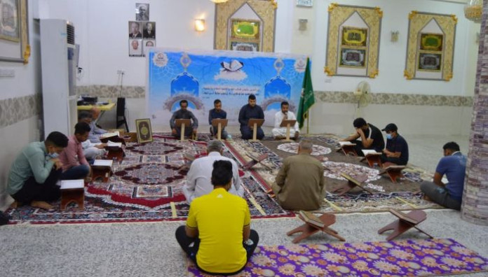 معهد القرآن الكريم يقيم أكثر من (27) ختمة قرآنية مرتلة توزعت في قضاء الهندية شرقي كربلاء المقدسة