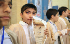 براعم الهيأة التنفيذية لمشروع التلاوة الوطني في إيران: العتبة العباسية المقدسة أهدتنا ما هو أثمن من الذهب.