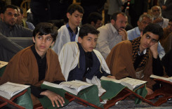 صحنُ أبي الفضل العبَّاس (عليه السَّلام) يحتضنُ أمسيةً قرآنيَّةً مباركة أقامها معهدُ القرآنِ الكريم بالتَّعاونِ مَع مؤسسة العصر القرآنيّة