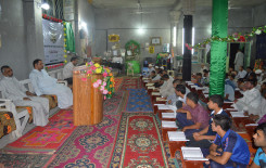  بمناسبة ولادة الامام الحسين (عليه السلام) يقيم معهد القرآن الكريم _فرع الهندية محفلاً قرآنياً مباركاً