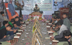 قسم القرآن الكريم في هيئة الحشد الشعبي وبالتعاون مع معهد القرآن الكريم يقيمان محفلاً قرآنياً مباركاً