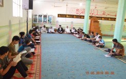 الختمات القرآنية الرمضانية المرتلة تزين مجالس قضاء الهندية في كربلاء