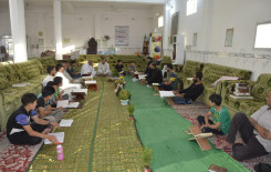 الختمات القرآنية الرمضانية المرتلة تزين مجالس قضاء الهندية في كربلاء