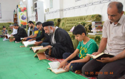 الختمات القرآنية الرمضانية المرتلة تزين مجالس قضاء الهندية في كربلاء