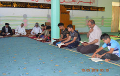 الختمات القرآنية الرمضانية المرتلة تزين مجالس قضاء الهندية في كربلاء