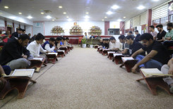 المَجمَع العلميّ والمعهد التقني في كربلاء ينظمان محفلاً قرآنياً لطلبة الأقسام الداخلية