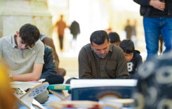 ضمن فعاليات ملتقى النورين.. قرّاء العتبة العسكرية المقدسة يشاركون في الختمة القرآنية المركزية في بابل