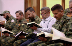 المجمع العلمي ينظم ختمة قرآنية لمنتسبي فرقة العباس (عليه السلام)