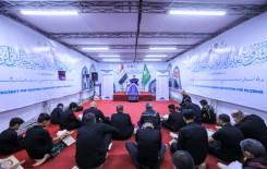 المَجمَع العلميّ ينظّم محفلاً تعليميًا في مجمع أبي الفضل الخدمي للزائرين