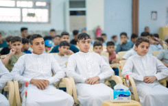 بالأفراح والورود طلبة الدورات الصيفية يُحيون ذكرى عيد الغدير الأغر في قضاء الهندية