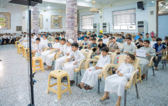 بالأفراح والورود طلبة الدورات الصيفية يُحيون ذكرى عيد الغدير الأغر في قضاء الهندية