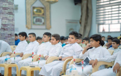 بالأفراح والورود طلبة الدورات الصيفية يُحيون ذكرى عيد الغدير الأغر في قضاء الهندية